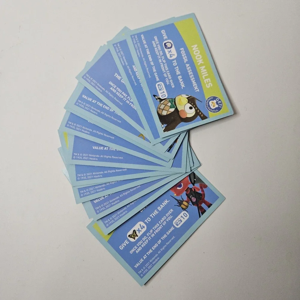 Monopoly‎ - Animal Crossing Edition - Replacement Parts / Nook Miles Cards - 14